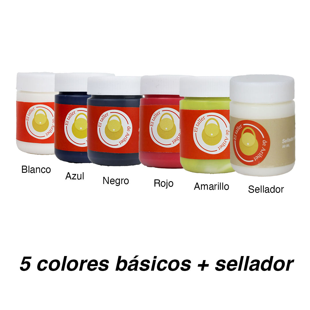 Kit de pintura para cantos - colores básicos